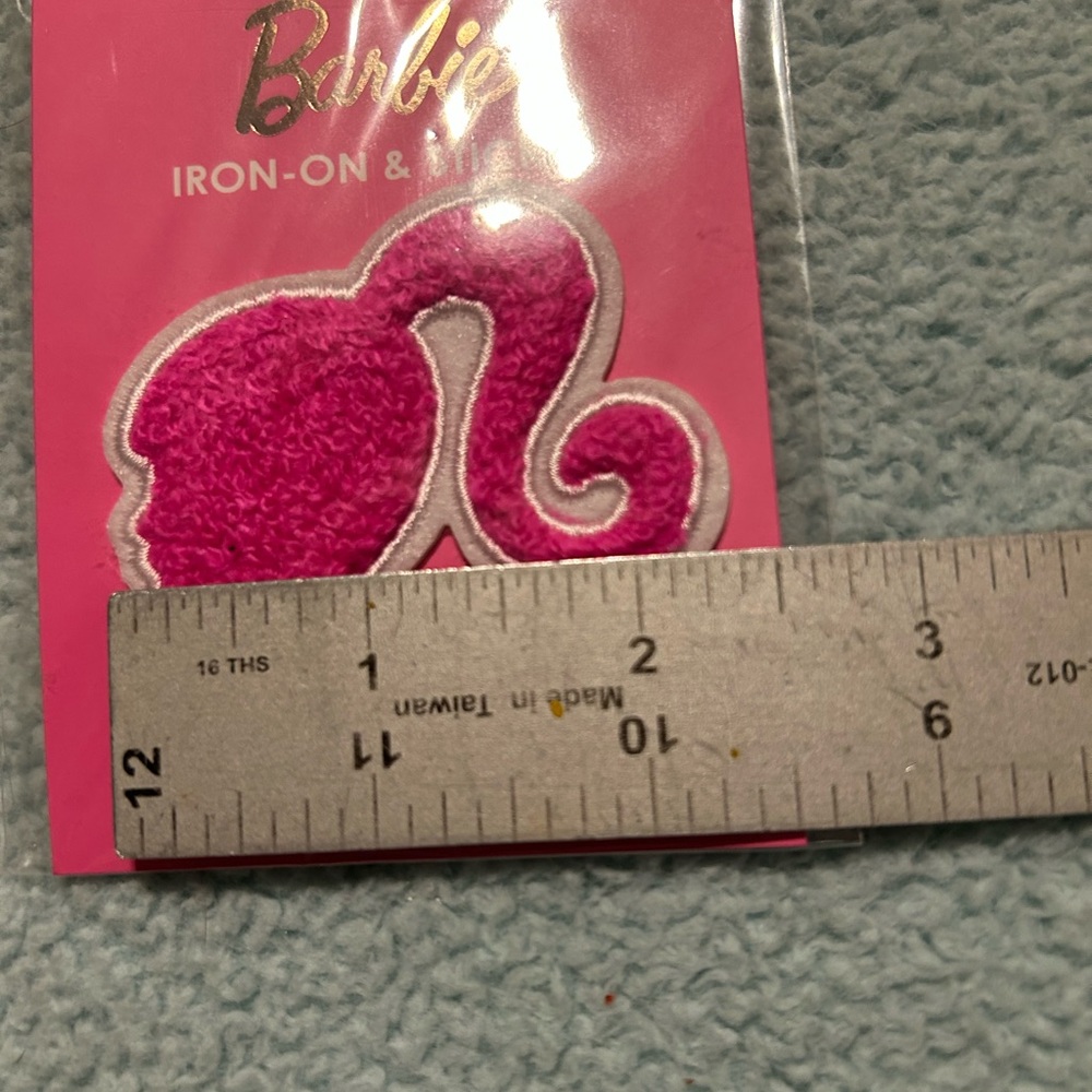 Barbie Pink Script Iron-On Patch - Picture 11 of 15